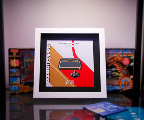 Atari 2600 1978 Custom Pixel Art Framed Print