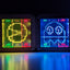 Animated LED Retro Frame Double Set - 8 Bit Pac and Ghost with Pico Pi Controller.
