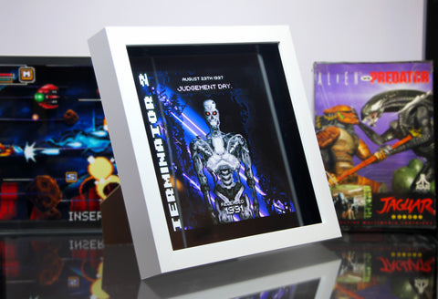 Terminator 2 1991 Custom Pixel Art Framed Print