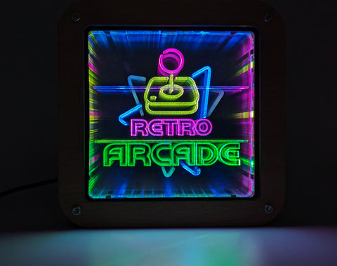 Animated LED Retro Frame - Retro Arcade Sign