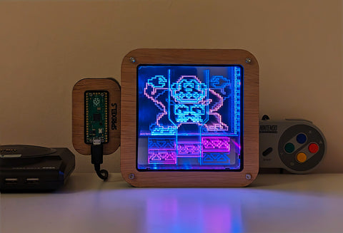 Animated LED Retro Frame - 8 Bit Kong-ish