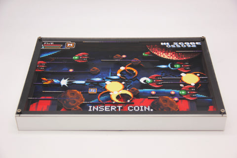 3D Pixel Art - Arcade Shoot Em Up - Customisable Shadow Box