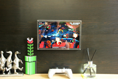 3D Pixel Art - Arcade Shoot Em Up - Customisable Shadow Box