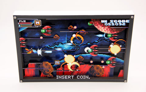 3D Pixel Art - Arcade Shoot Em Up - Customisable Shadow Box