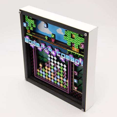 3D Pixel Art - Puzzle Combo - Customisable Shadow Box