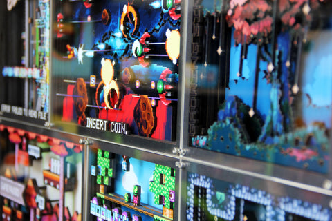 Handmade 3D Retro Pixel Artworks