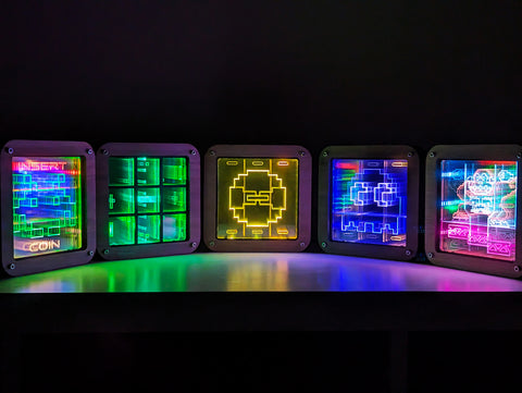 Animated LED Retro Frame - Invaders