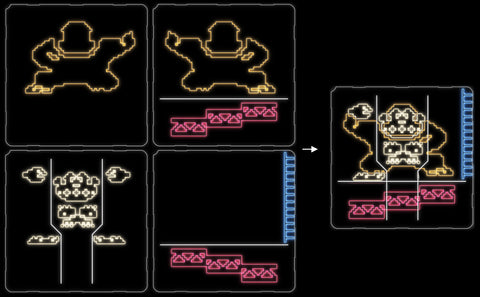 Animated LED Retro Frame - 8 Bit Kong-ish