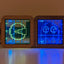 Animated LED Retro Frame Double Set - 8 Bit Pac and Ghost with Pico Pi Controller.