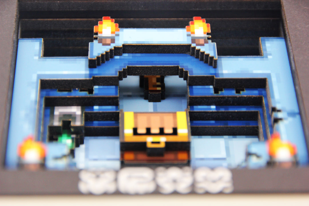 3D Pixel Art - Dungeon Glyph. - Miniature Customisable Shadow Box ...