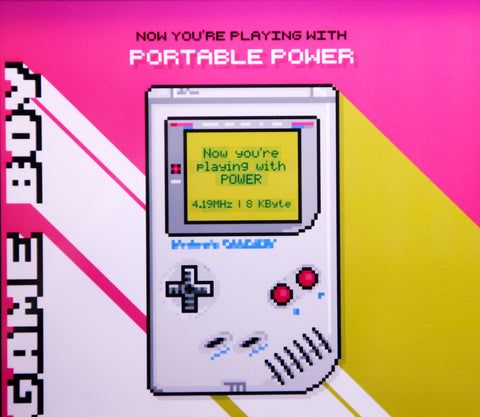 Gameboy 1989 Custom Pixel Art Framed Print