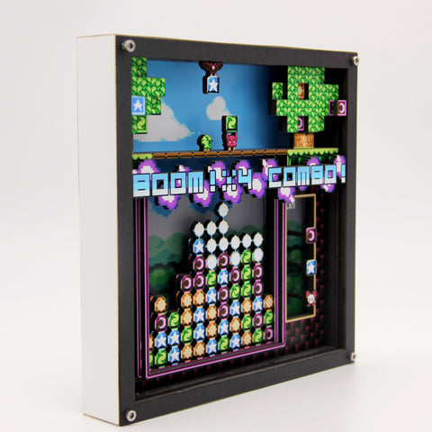 3D Pixel Art - Puzzle Combo - Customisable Shadow Box