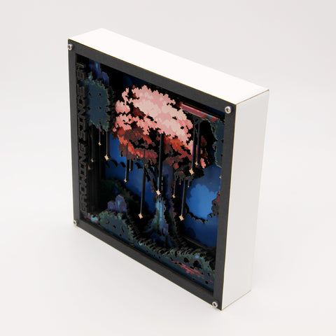 3D Pixel Art - Mystic Worlds - Customisable Shadow Box Artwork