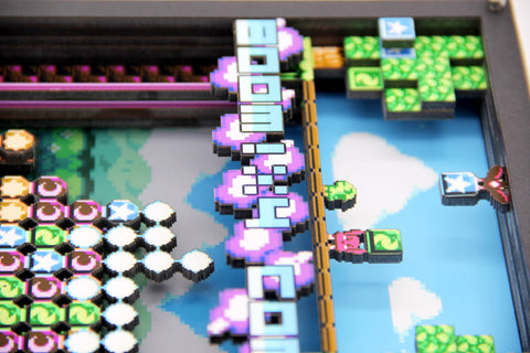 3D Pixel Art - Puzzle Combo - Customisable Shadow Box